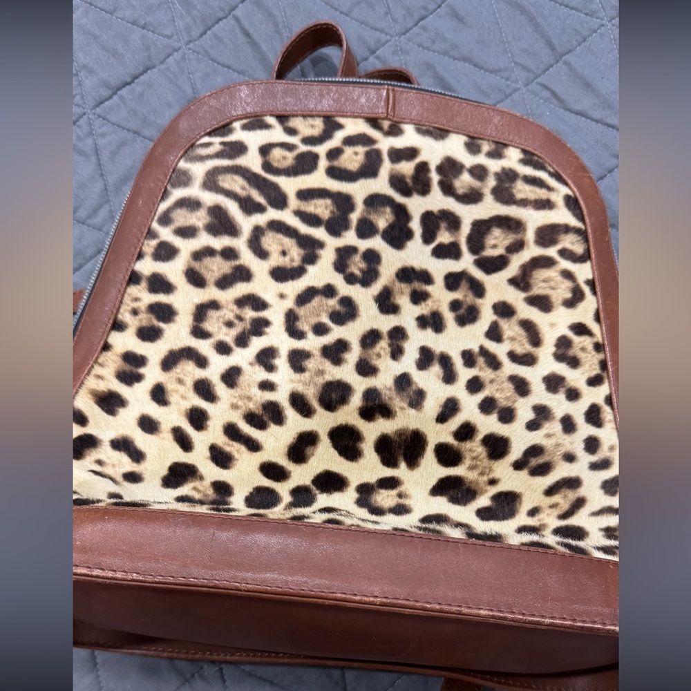 Authentic ruggero by rogers bag leather & fur